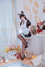 [Косплей фото] Популярный Coser Nizo Nisa - Canine's Dependent Blue Atago Maid