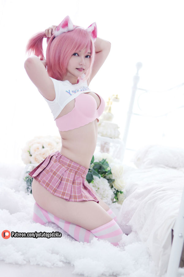 [ภาพ COSER คนดังทางอินเทอร์เน็ต] Potato Godzilla, Miss Coser - Pink Casual