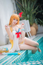 [Ảnh COSER màu đỏ ròng] Coser Guashi Sauce phúc lợi - Princess Link Summer Royal Three