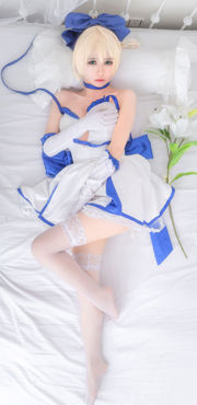 [Ảnh COSER màu đỏ đậm] Coser siêu nổi tiếng Eel Fei'er-Youth Maid